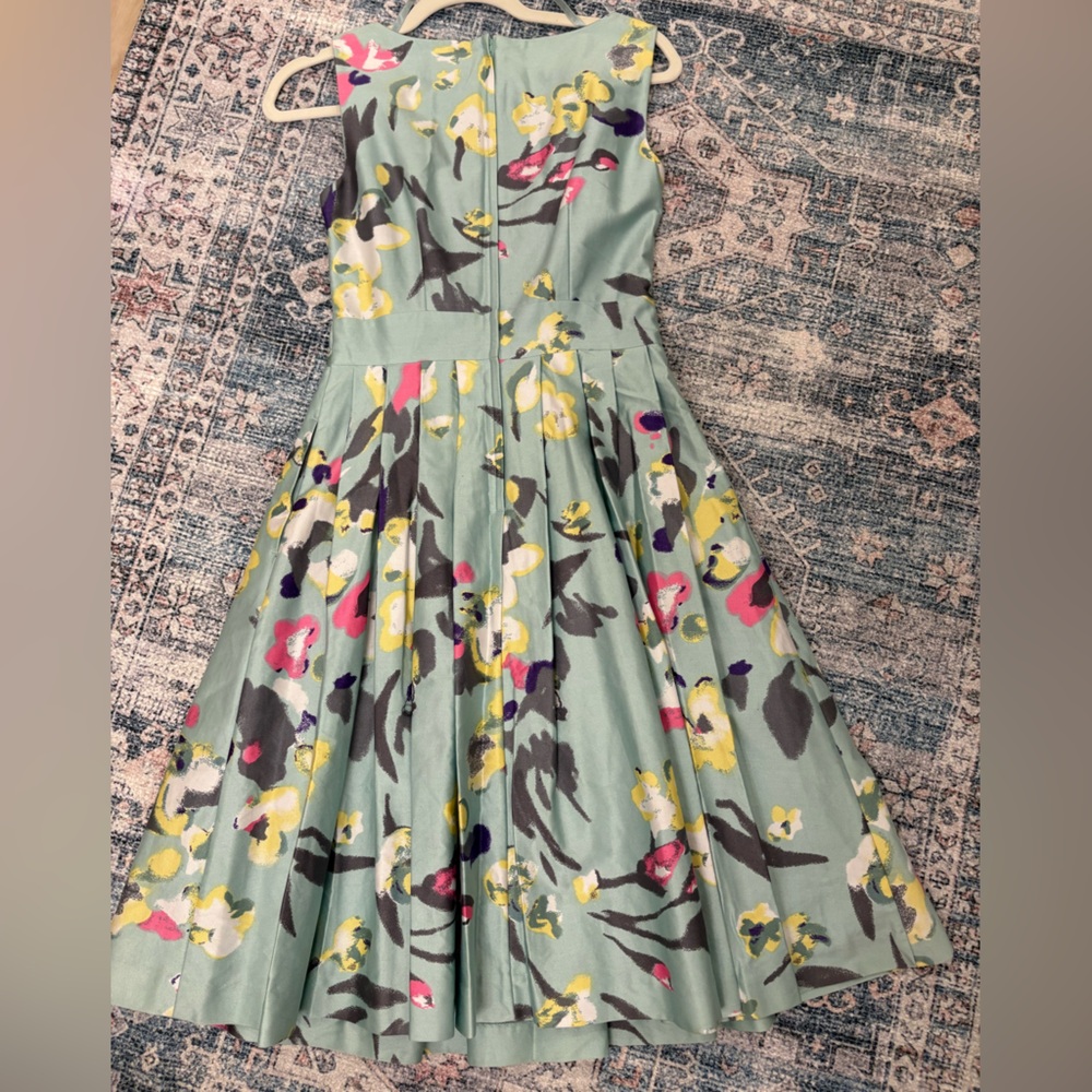 H&M Mint Green Patterned Dress
